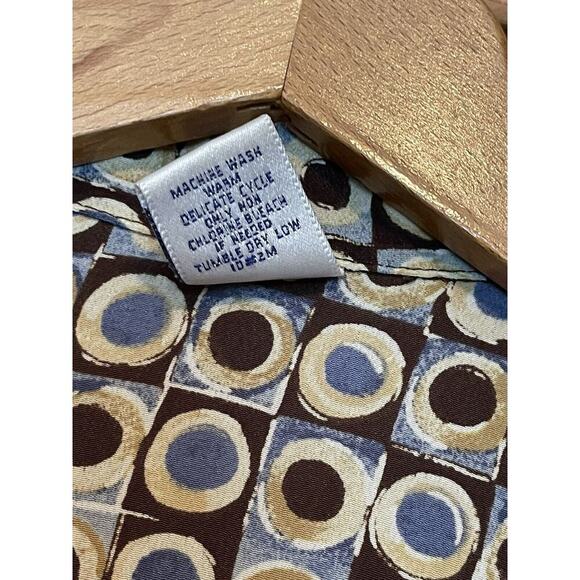 Vintage Regatta Womens Blouse Geometric Retro USA Size Large L M - Picture 4 of 8